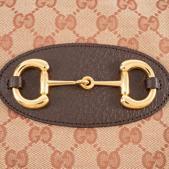 GUCCI Brown Leather Horsebit Shoulder Bag - Picture 6 of 16
